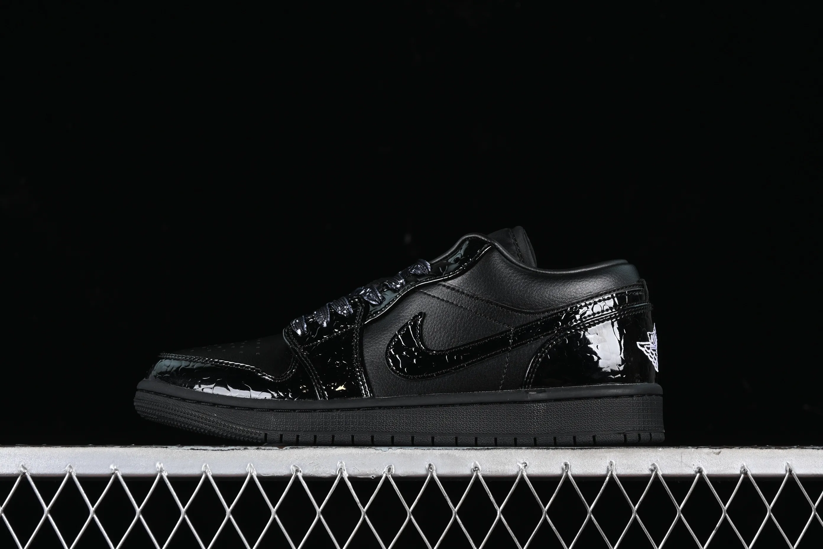 All categories Air Jordan Jordan series basketball shoes Air Jordan 1 Low Air Jordan 1 Low "Black Croc" AJ1 Joe 1 crocodile black low-top cultural casual sneakers HJ7743-010